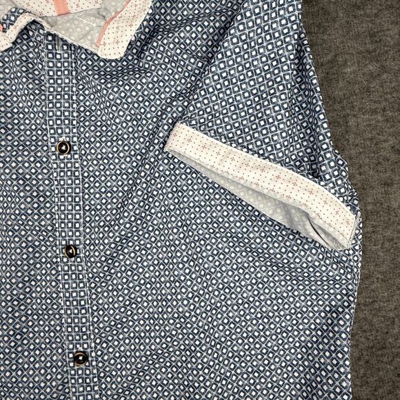 JB Holt Men's Performance Stretch Short Sleeve Shirt Small Tailored Fit Blue - Picture 9 of 10